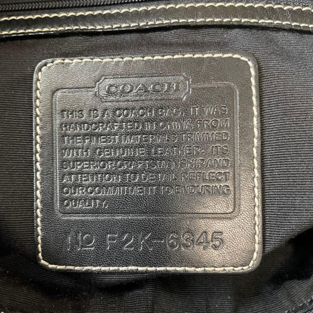 COACH‼️未使用状態(^^)人気のBLACKシグネチャーショルダーバック‼️