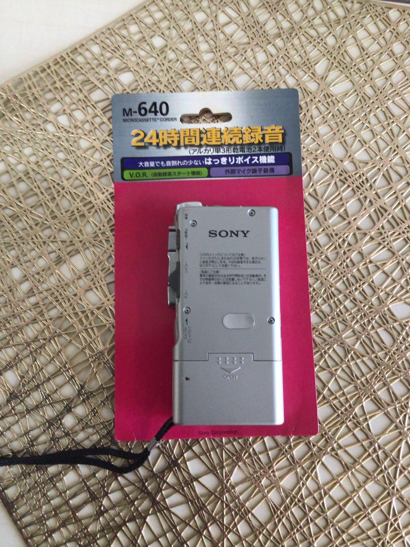 SONY M-640 マイクロカセットレコーダー - メルカリ