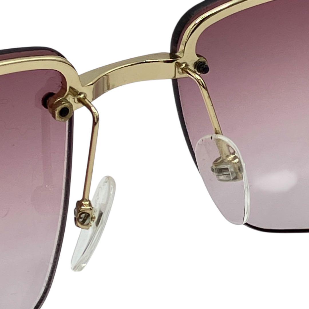 GUCCI グッチ サングラス メタルフレーム フレームレス G ロゴ
