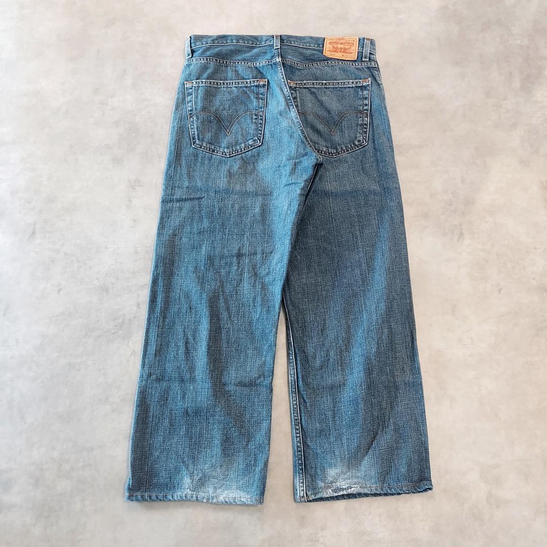 リーバイス569 Levis W34 ブルーデニム 青 ヒゲ 縦落ち 14594 リーバイス569 Levis W34 ブルーデニム 青 ヒゲ 縦落ち 14591