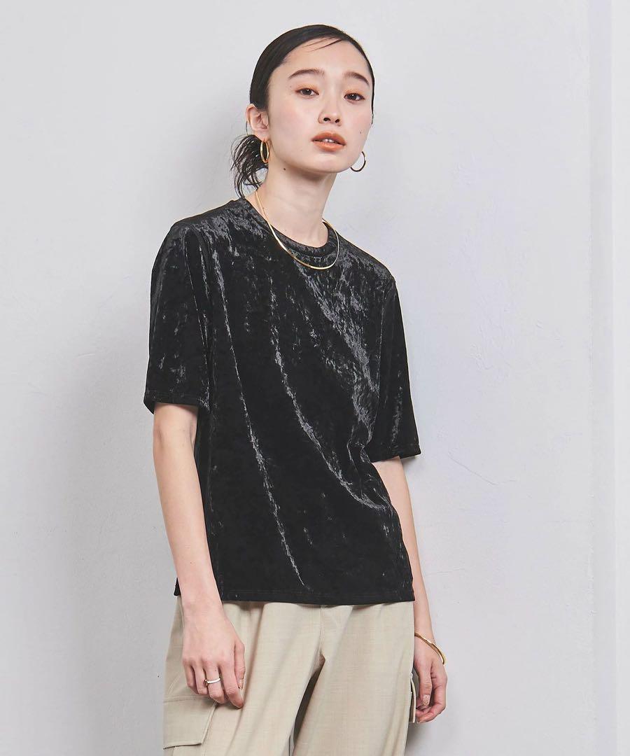ユナイテッドアローズ クラッシュ ベロア Tシャツ