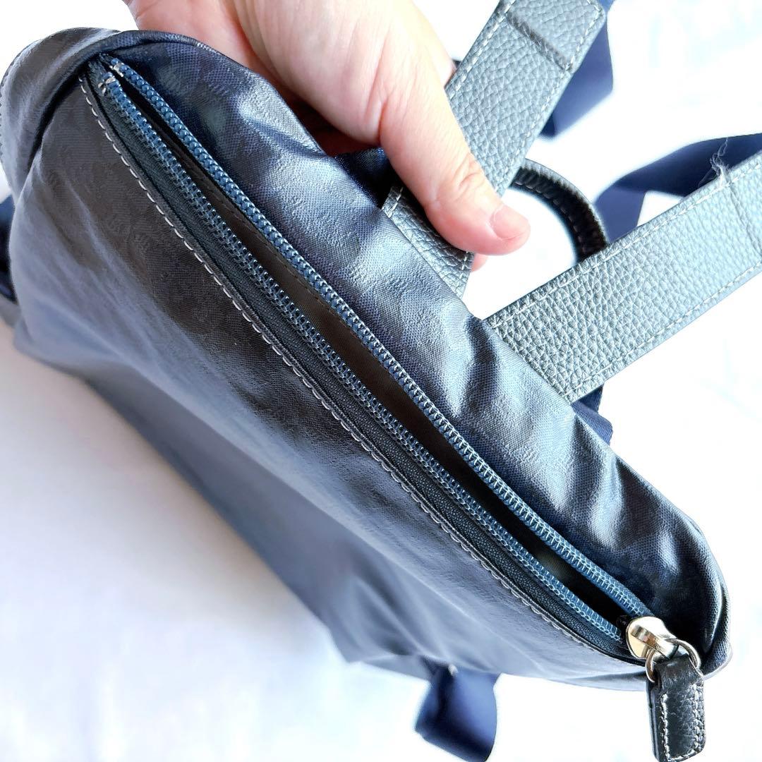 【美品】PELLE BORSA ペレボルサ アライブ ミニリュック ネイビー 紺