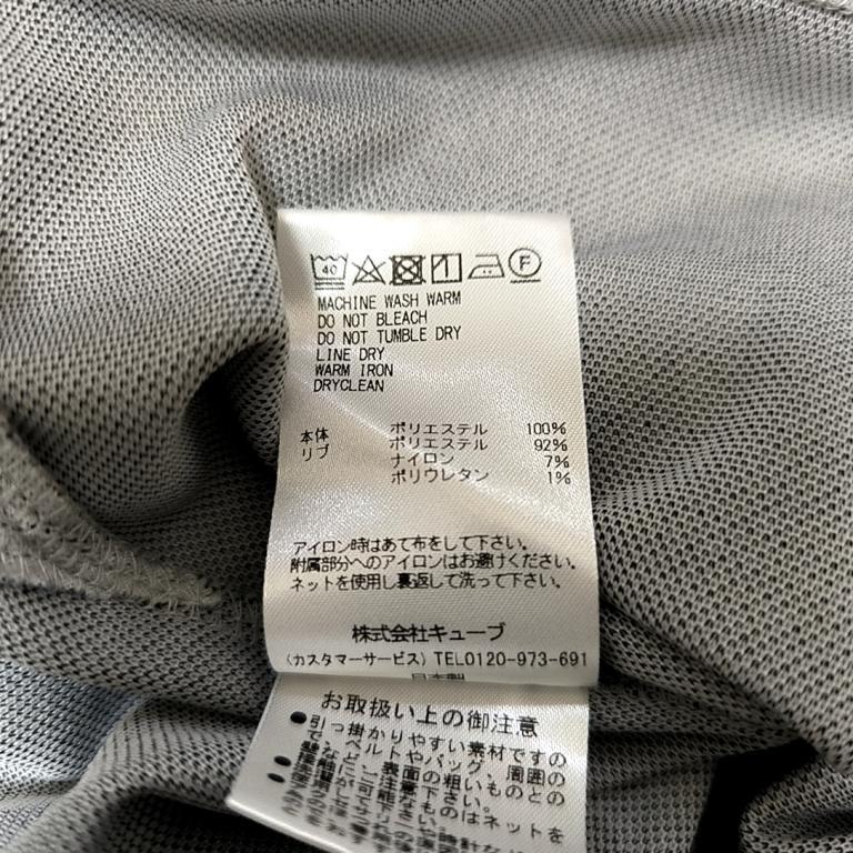 マークアンドロナ　モックネックシャツ　グレー ◇マークアンドロナ ゴルフ メンズ 半袖モックネックシャツ 50