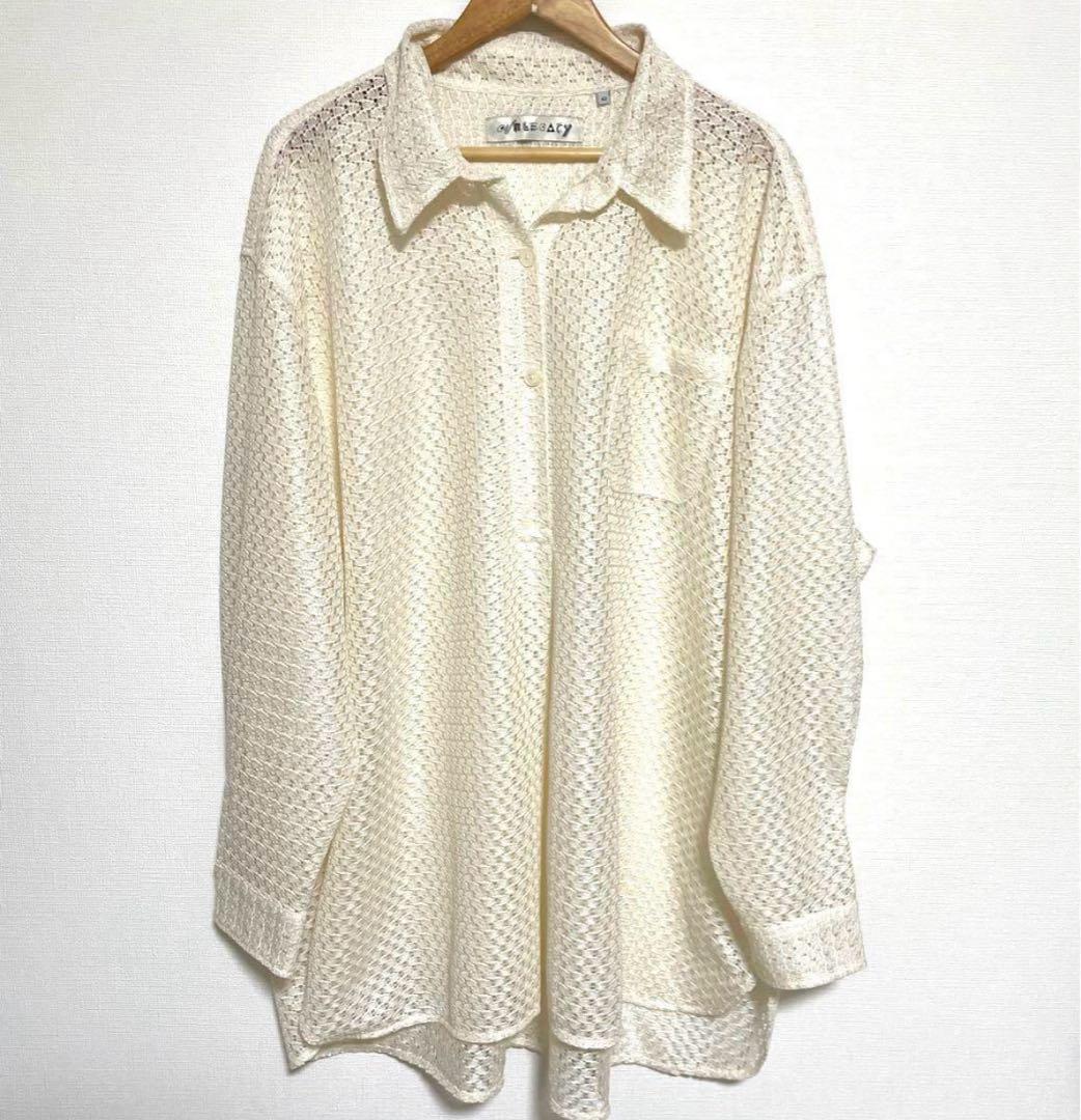 OUR LEGACY 24SS pop over shirt レースシャツ