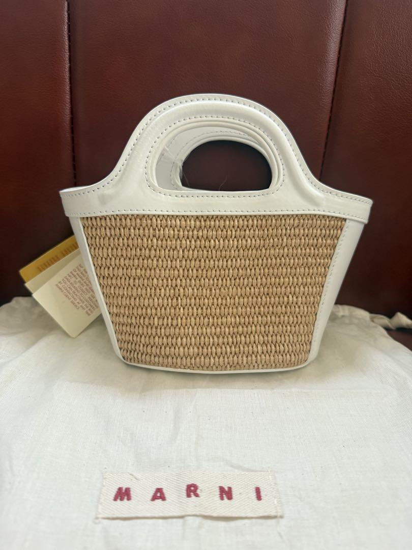 【新品・未使用】MARNI カゴバッグ　ラフィア