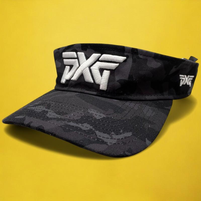 PXG×NEW ERA サンバイザー ブラック ブルー ONE SIZE ゴルフ