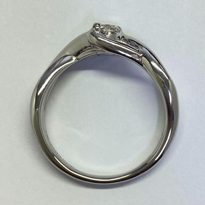 Pt850　天然ダイヤモンドリング　D0.20ct　サイズ15.5号　7.1ｇ