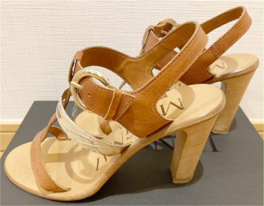 得価人気SALE トゥモローランド ブラウン 美品 53bjF-m62408998268 tomorrowland サンダル 国産超激得