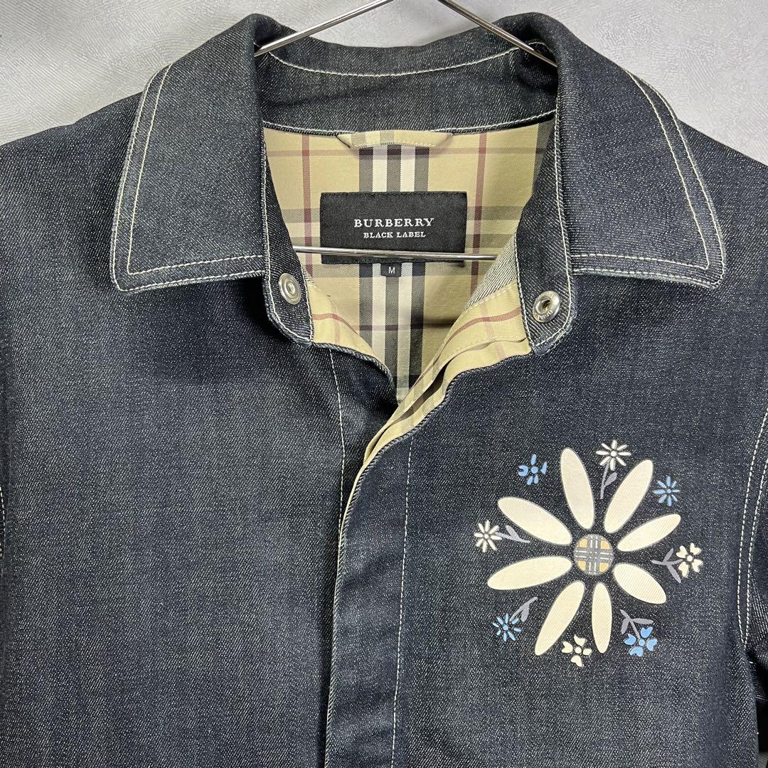 美品✨【BURBERRY】ブラックデニム ジャケット Gジャン BURBERRY BLACK LABEL（Gジャン/デニムジャケット）のフリマ