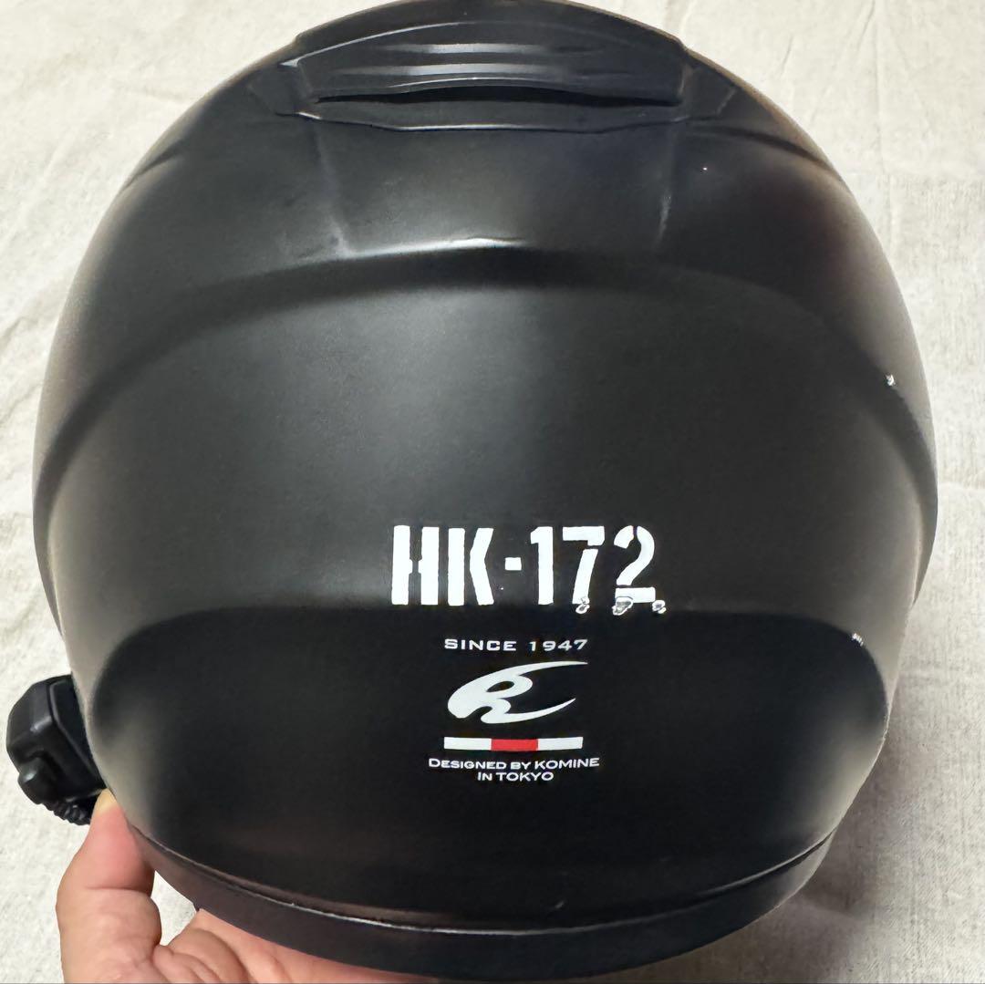 KOMINE ジェットヘルメット マットブラック XL HK-172 インカム