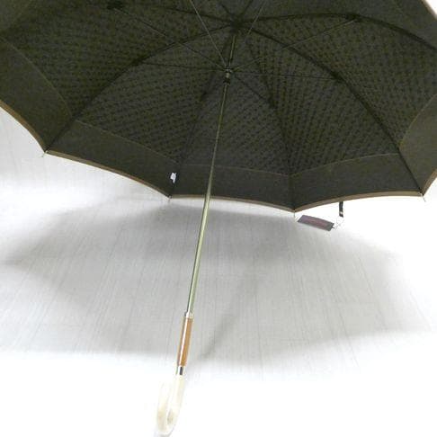 GHERARDINI ゲラルディーニ モノグラム 長傘 雨傘 ブラックxブラウン