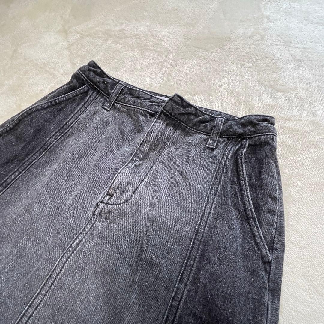 ◆AMERI◆デニム ロングスカート カットオフ M 新木優子着用