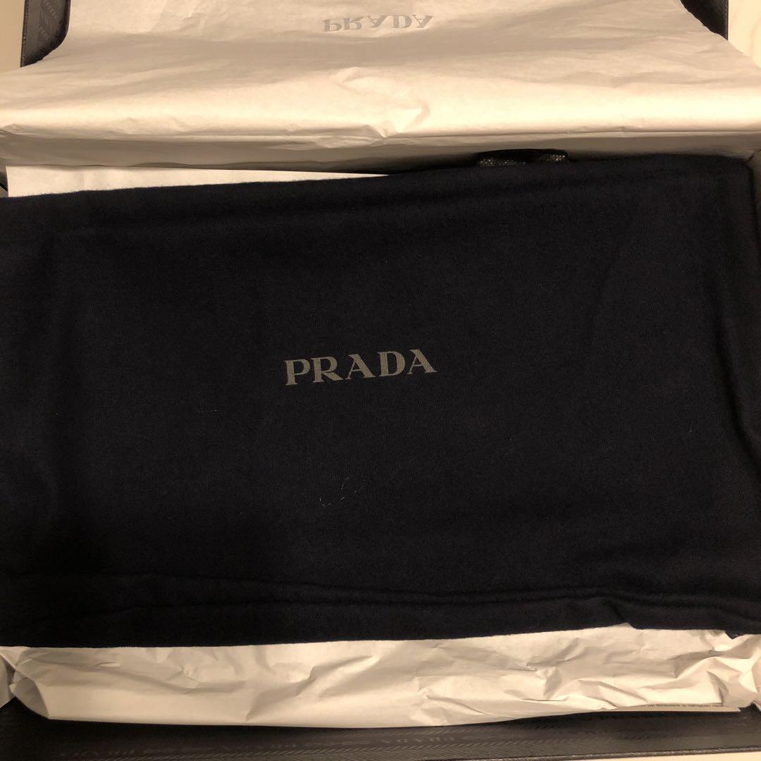 PRADA チョコレートブラッシュドレザーローファー