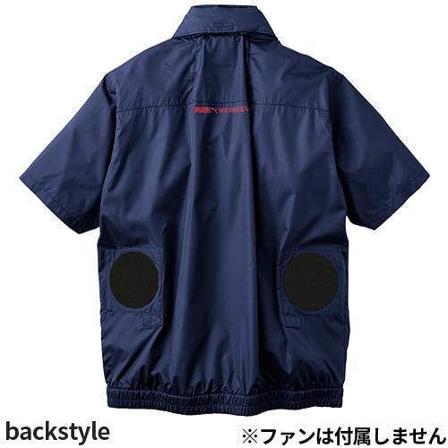 PUMA　AT-8011N　03.ネイビー　L　エアツイスト半袖ジャケット①