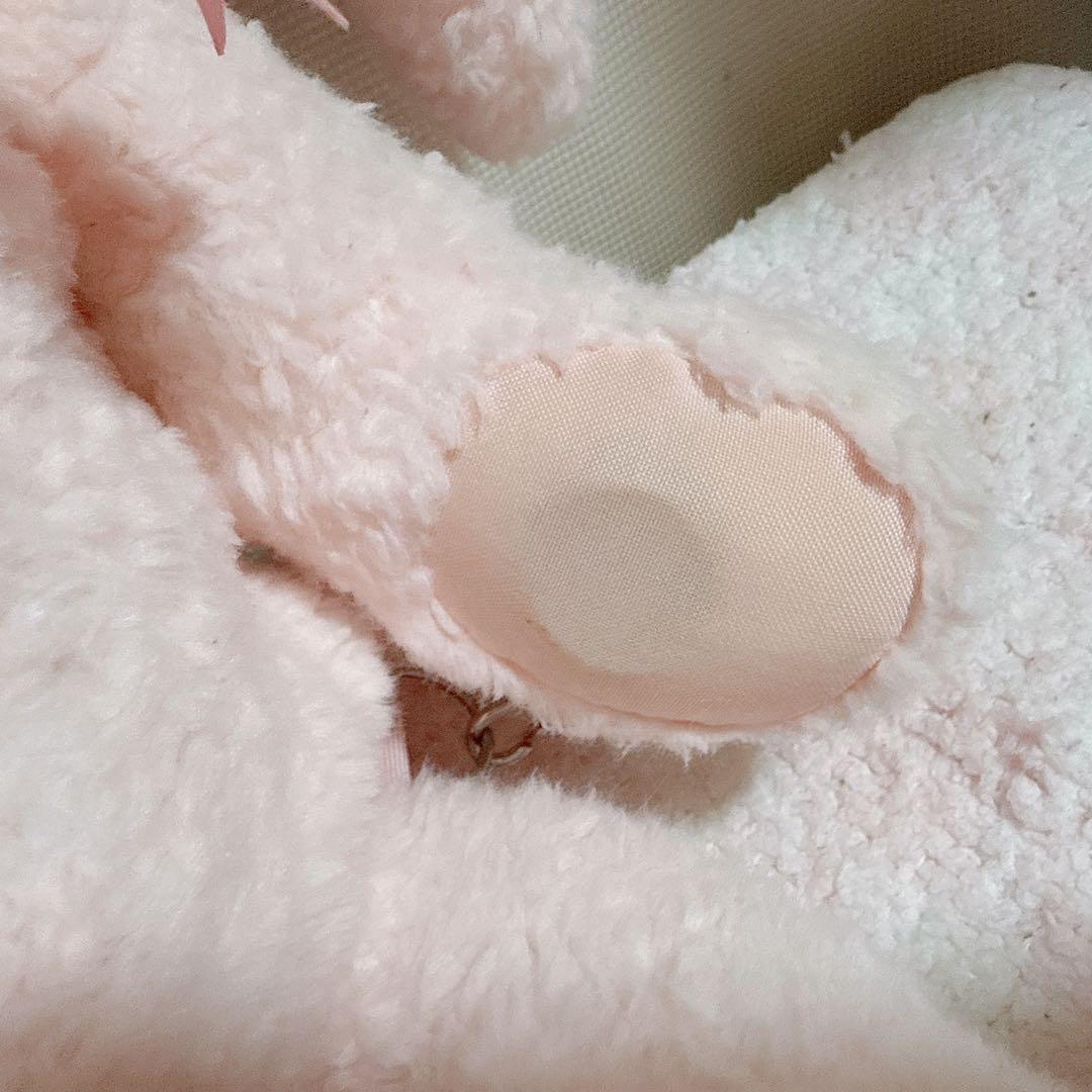 うさくみゃ リュック大 パリ刺繍 ピンク うさくみゃ リュック大 パリ刺繍 ピンク