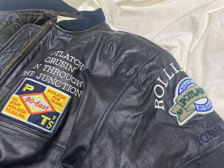 最高の品質 上質感！美品。ビンテージPOTLATCH(皮ジャン) ジャケット・アウター ジャケット・アウター