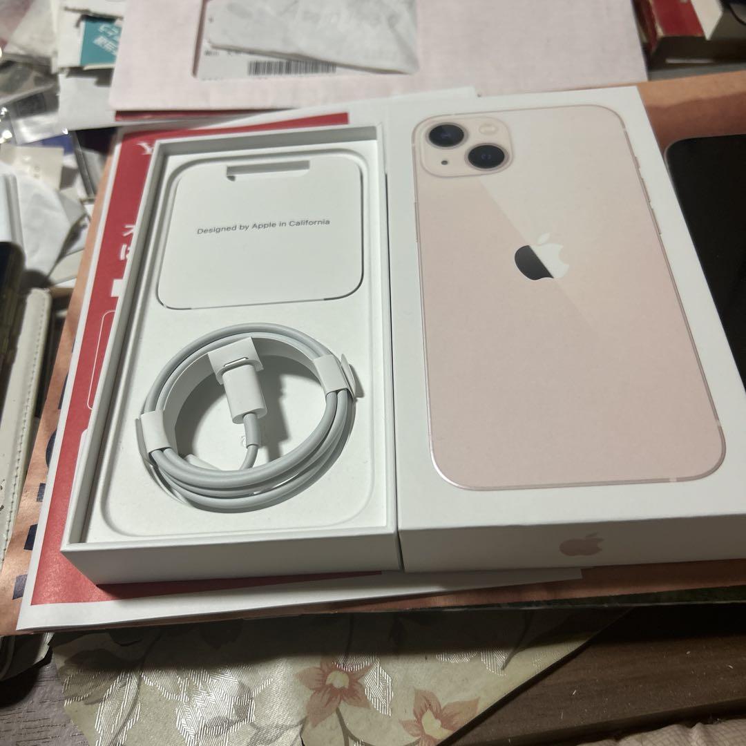 【美品】Apple iPhone 13 ピンク128G 箱付き