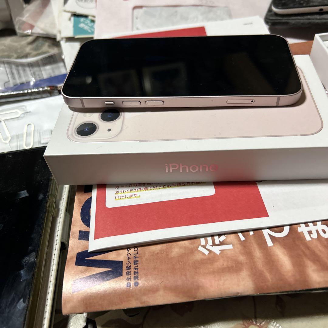 【美品】Apple iPhone 13 ピンク128G 箱付き