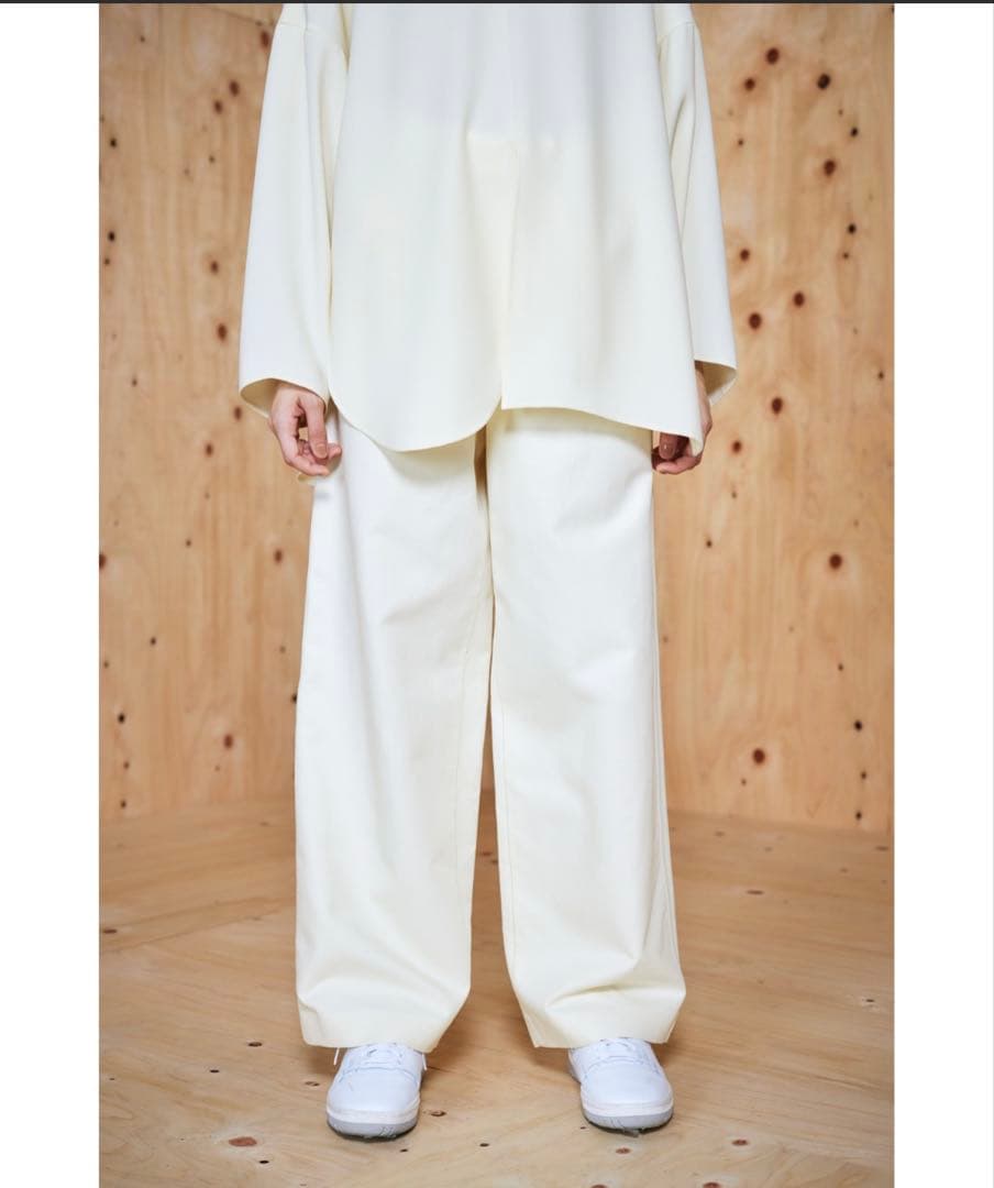 エンフォルド　キナリパンツ　グリーンステッチ