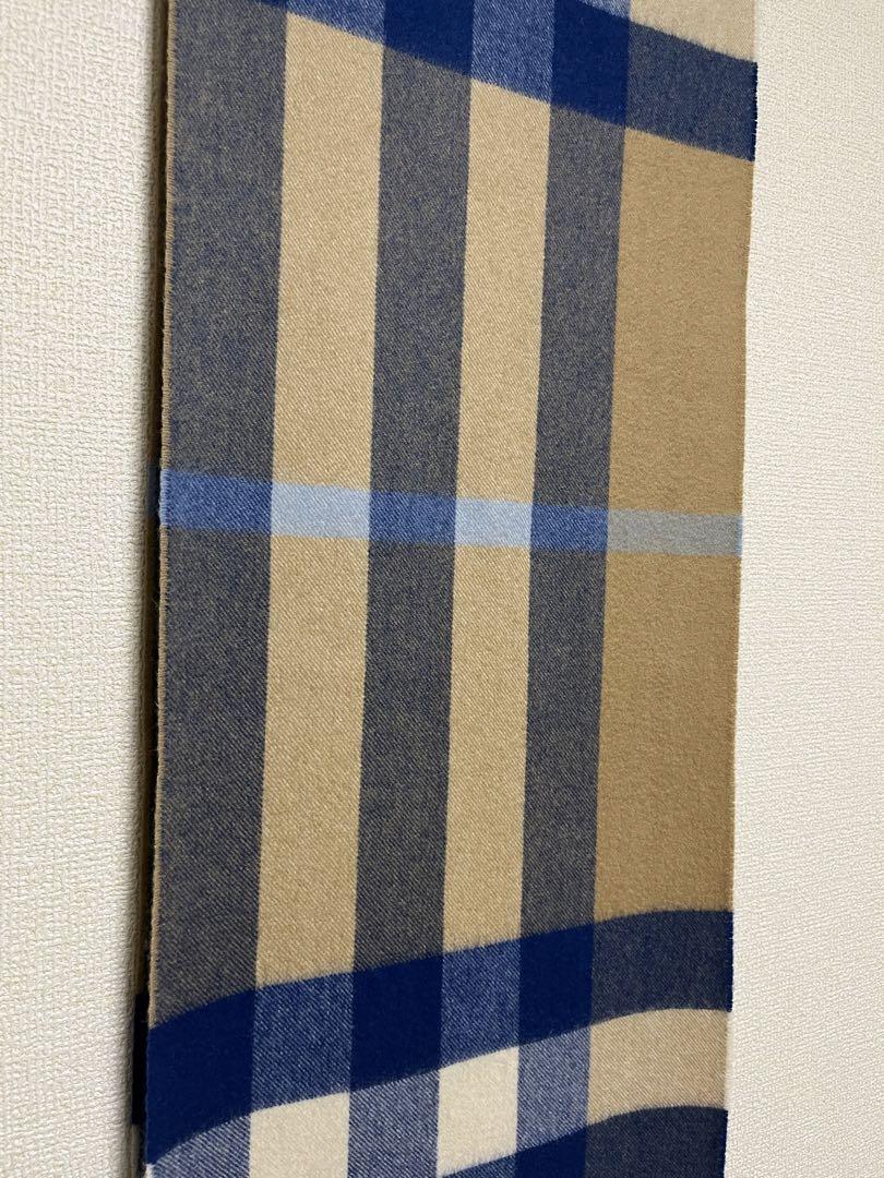 BURBERRY　バーバリー　カシミア100％　大判マフラー　未使用に近い