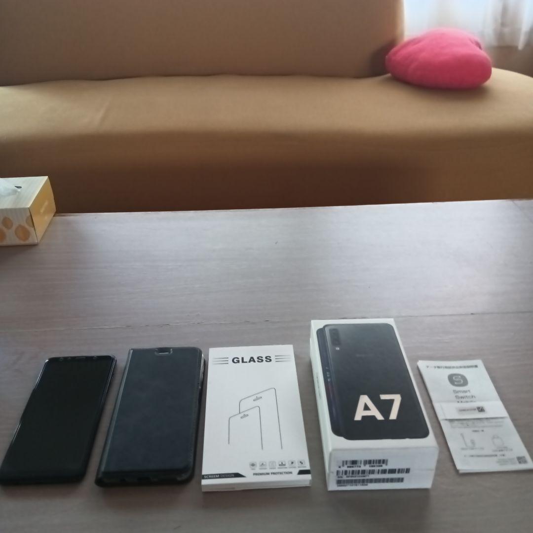 A7 スマートフォン本体 ガラスフィルム、手帳ケース、箱、説明書　付き