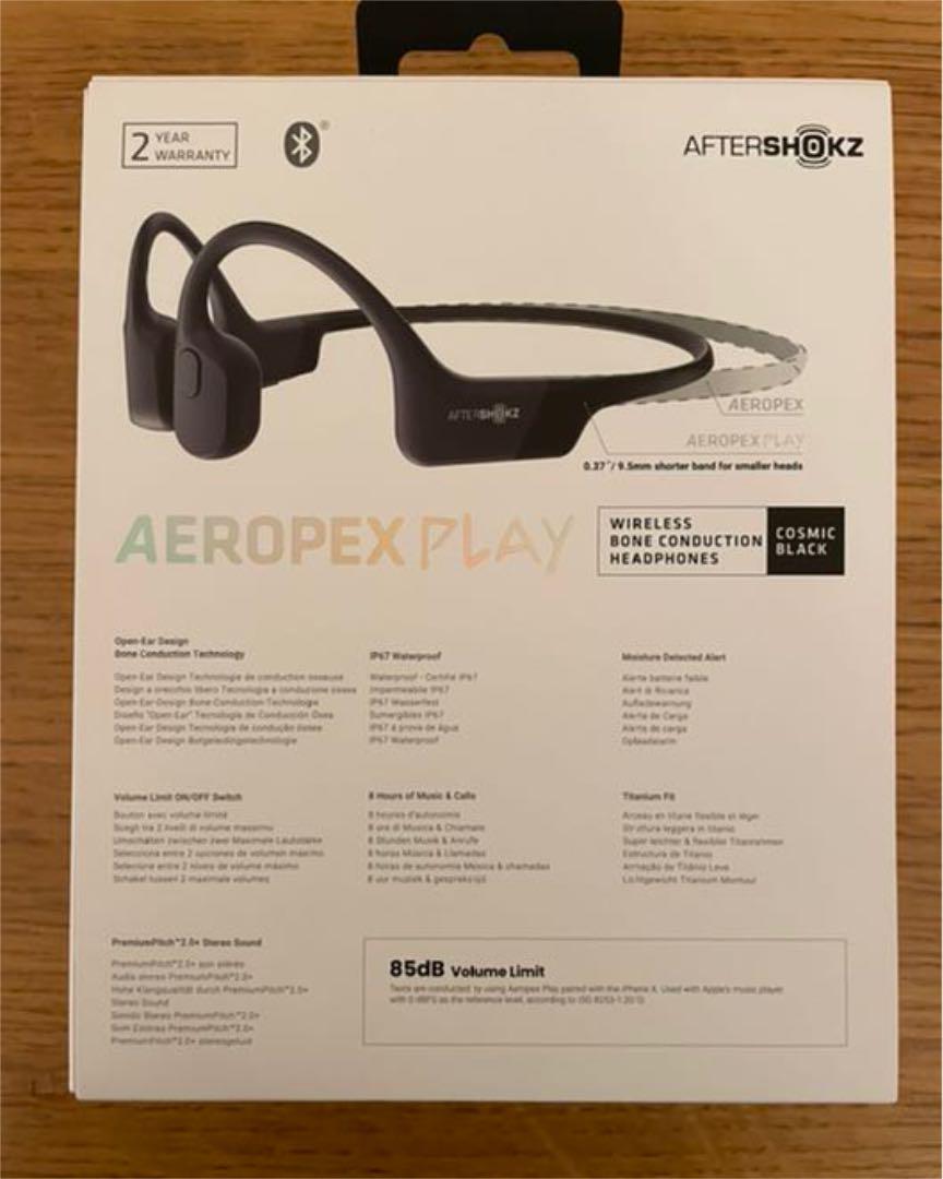人気SALE大人気 Aeropex Play Cosmic Black AfterShokz 骨伝導 Xe2ZW-m62416783708 超歓迎お得