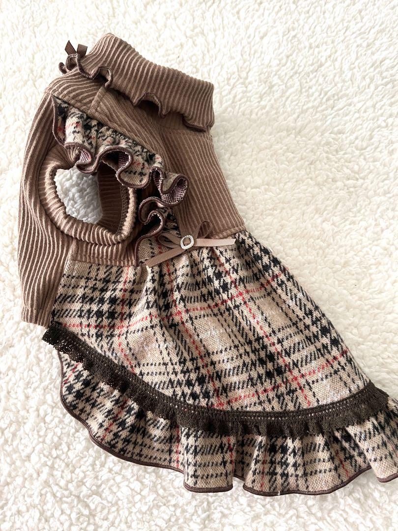 あーちゃん犬服ハンドメイドワンピース