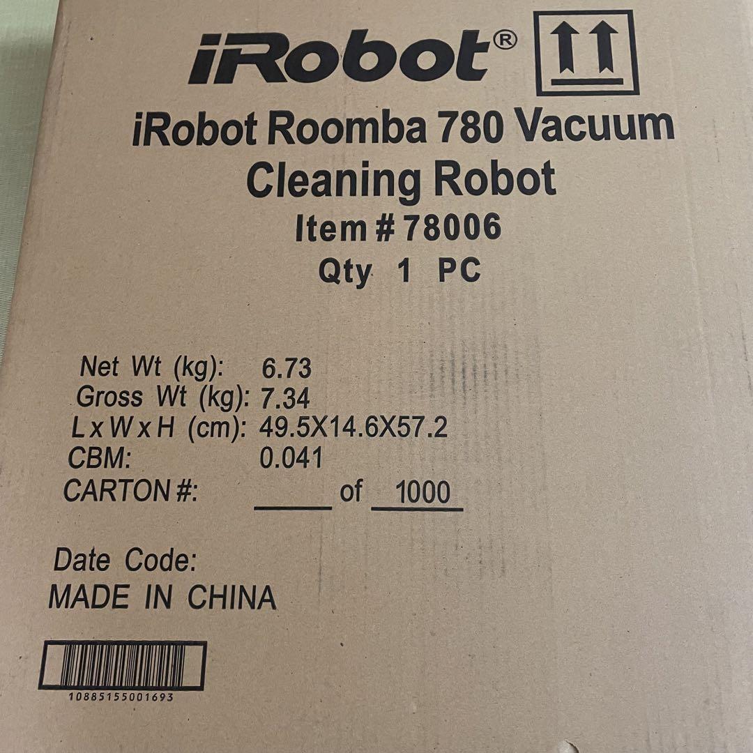 【未使用】ルンバ　iRobot Roomba780 ロボット掃除機 本体　箱あり