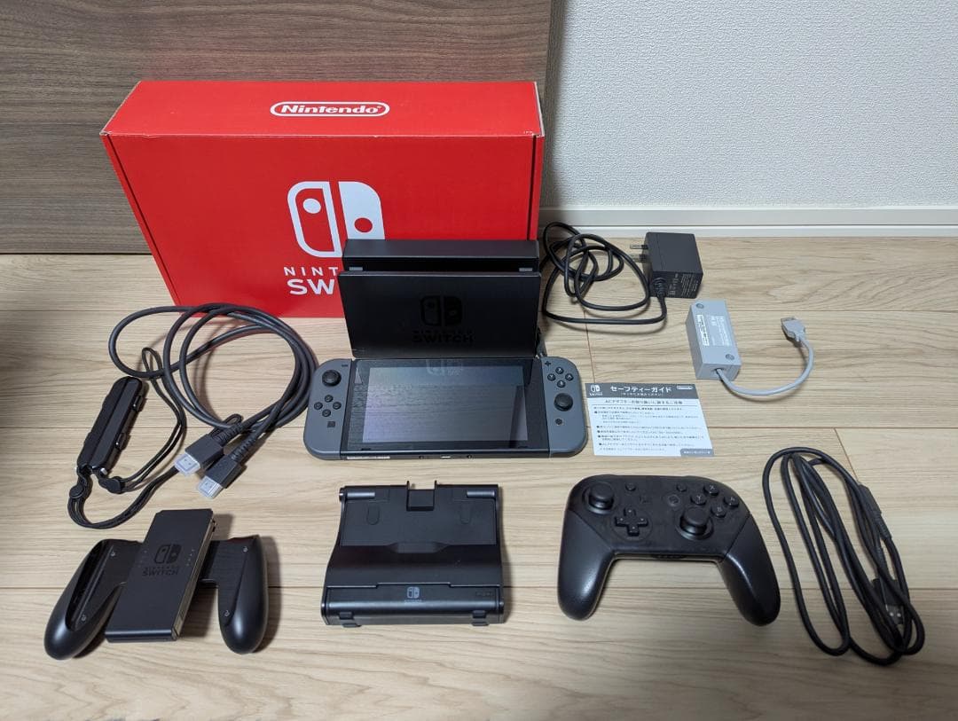 Nintendo Switch本体 HAC-001 純正プロコン 他やや傷や汚れあり