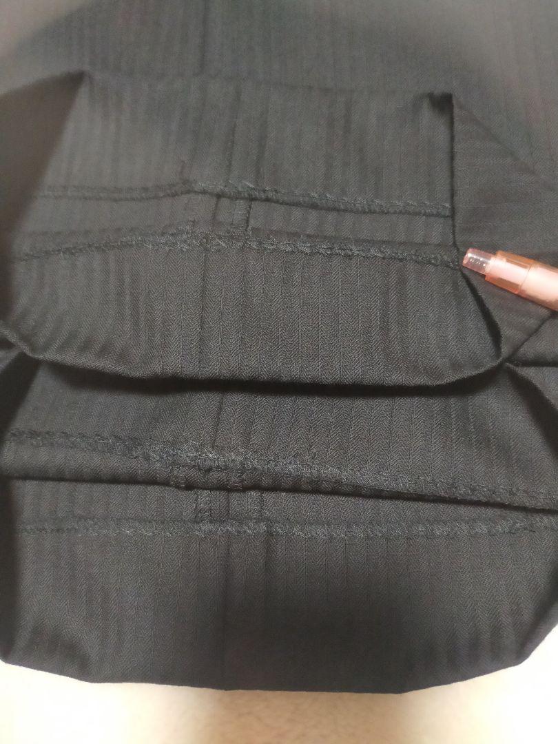 美品 コムサデモード 黒 ストライプ パンツスーツ 上下セット