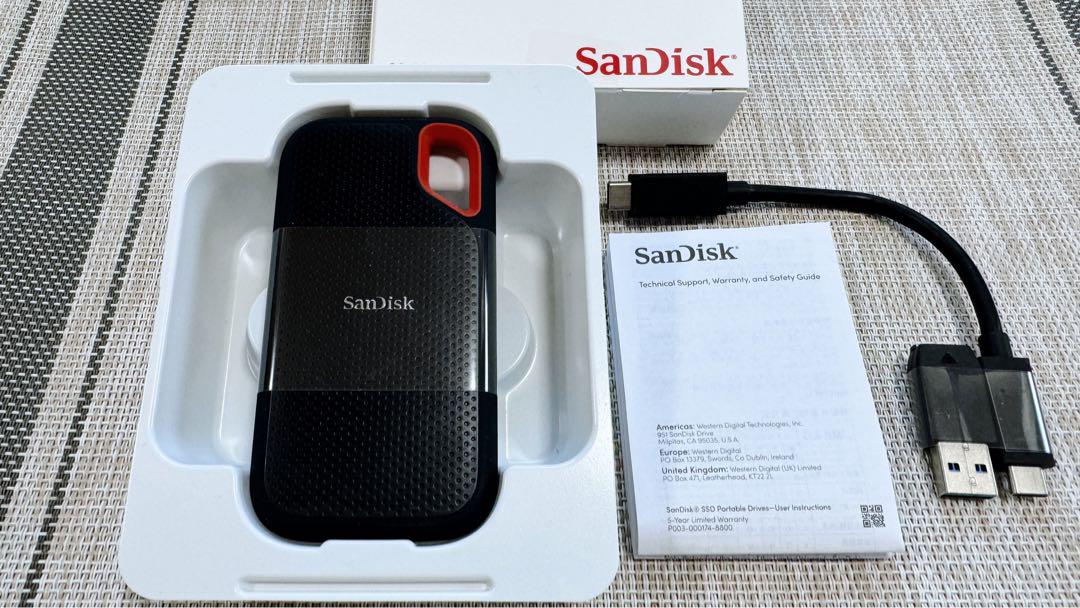 【新品】SanDisk SSD 外付け 2TB USB3.2Gen2
