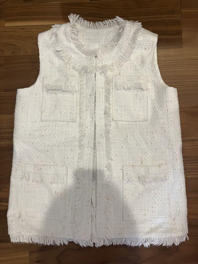 エルフランク　　ERFRANKツイード　ジレ