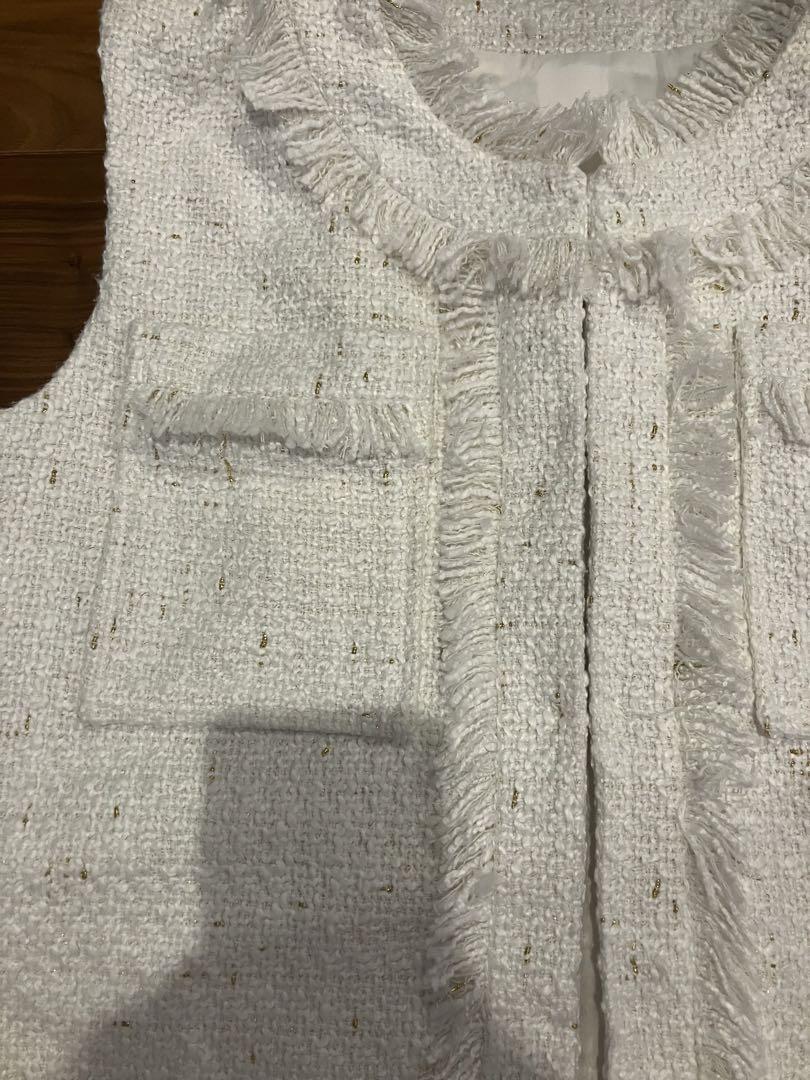 エルフランク　　ERFRANKツイード　ジレ