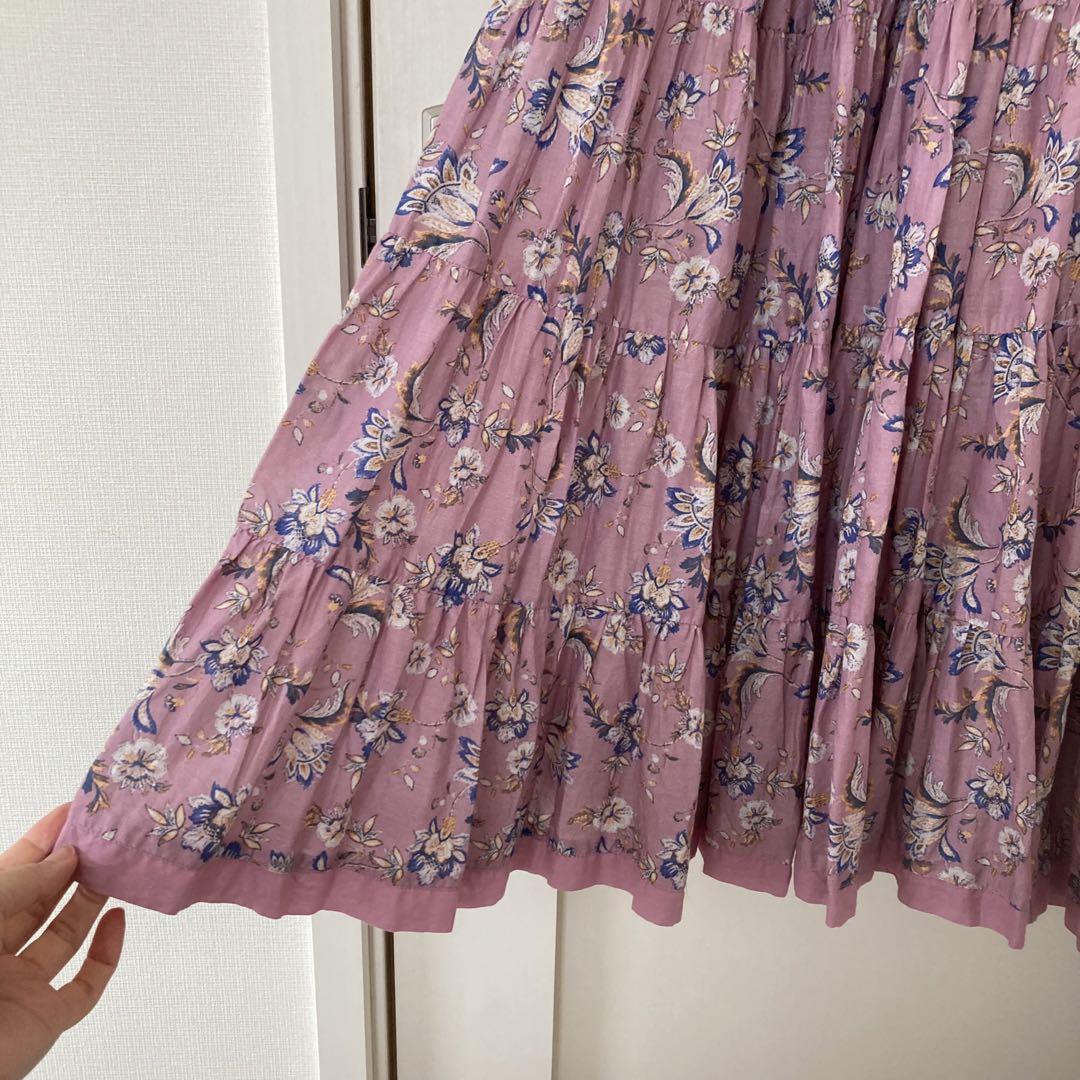 MARIHAマリハ草原の虹のドレス夏カラーピンクロングワンピース花柄 MARIHA マリハ ワンピース 草原の虹のドレス