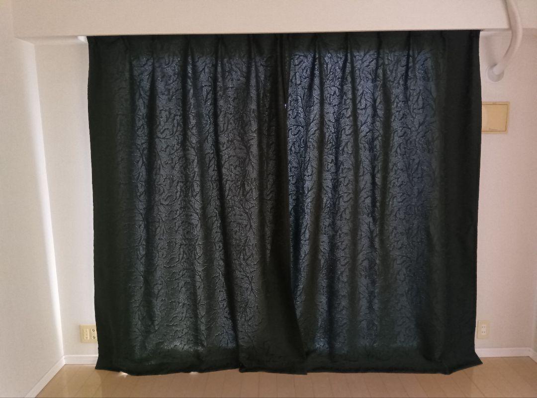 ダークブラウン カーテン 100cm×200cm（2枚）【2】2セット