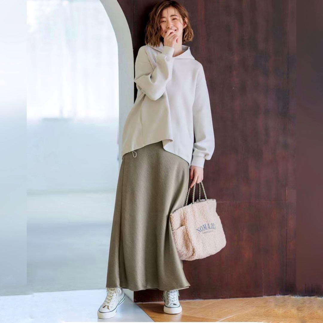 23区 24aw 【洗える】コンフォートダンボールジャージー パーカー 38