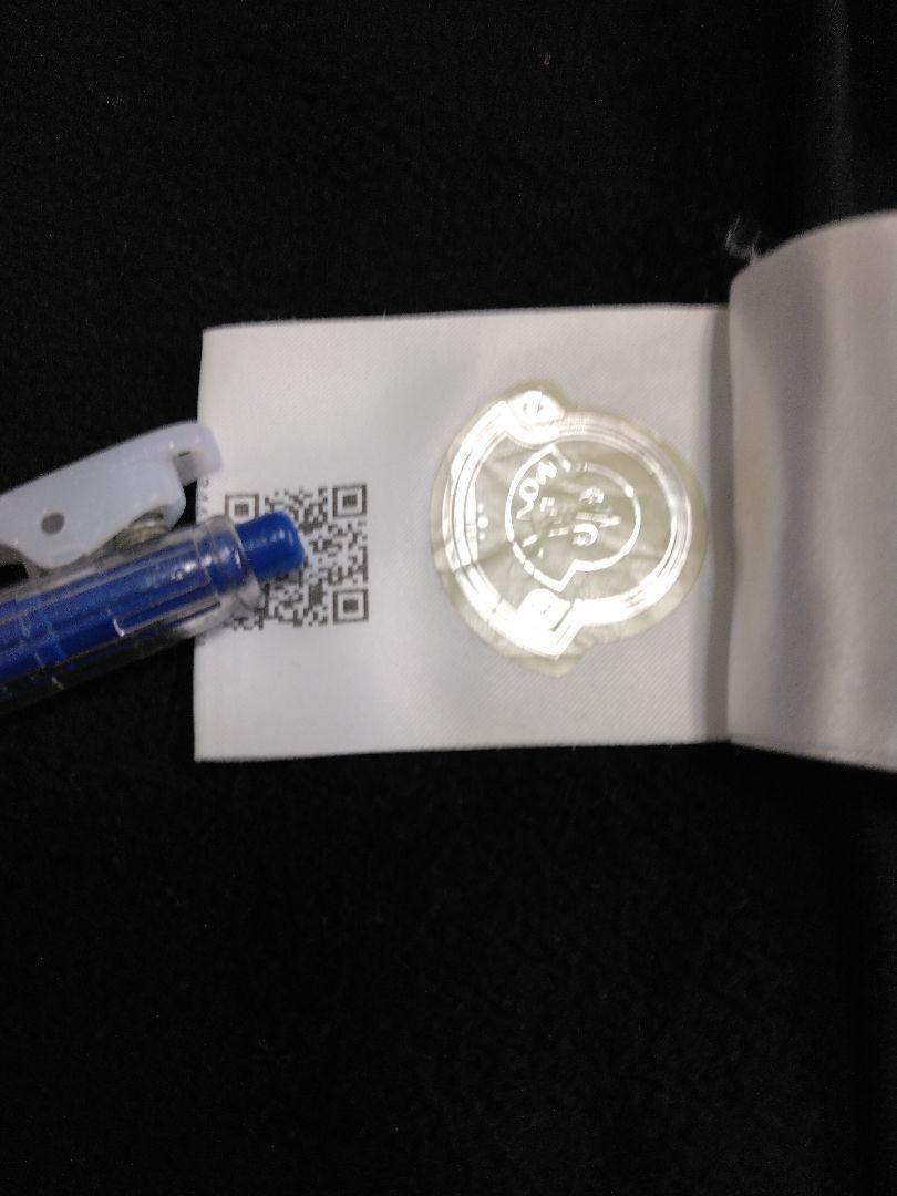 MONCLER ブラック ダブルワッペンパーカー