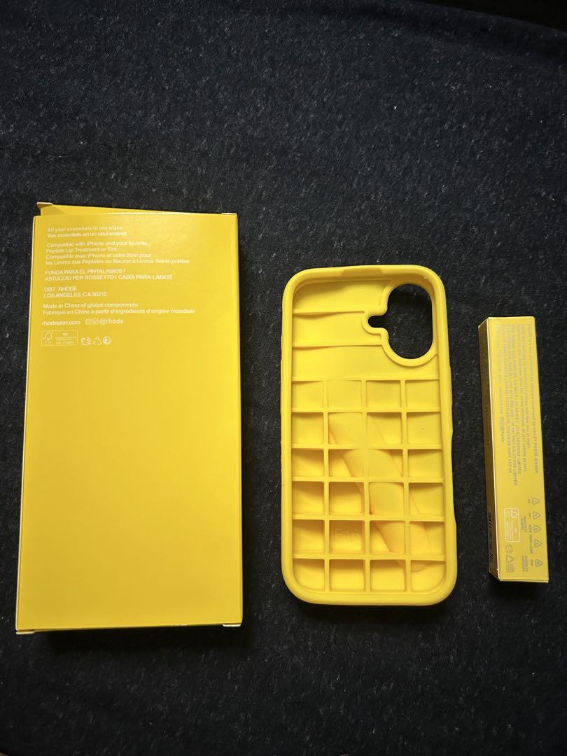 ロードrhodeスマホケースiPhone16pro lemontini最新レモン rhodeスマホケースiPhone16pro＆リップlemontini最新レモン