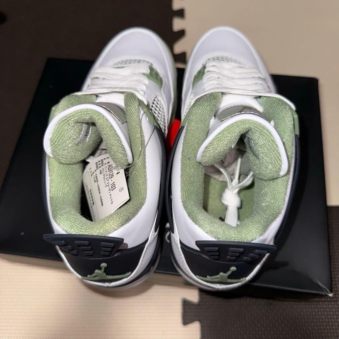 Nike Women's Air Jordan 4 Oil Green 25cm Nike Women's Air Jordan 4 Oil Green 25cm