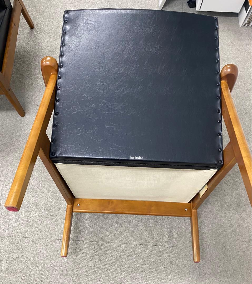 ブラック 1人掛けソファ