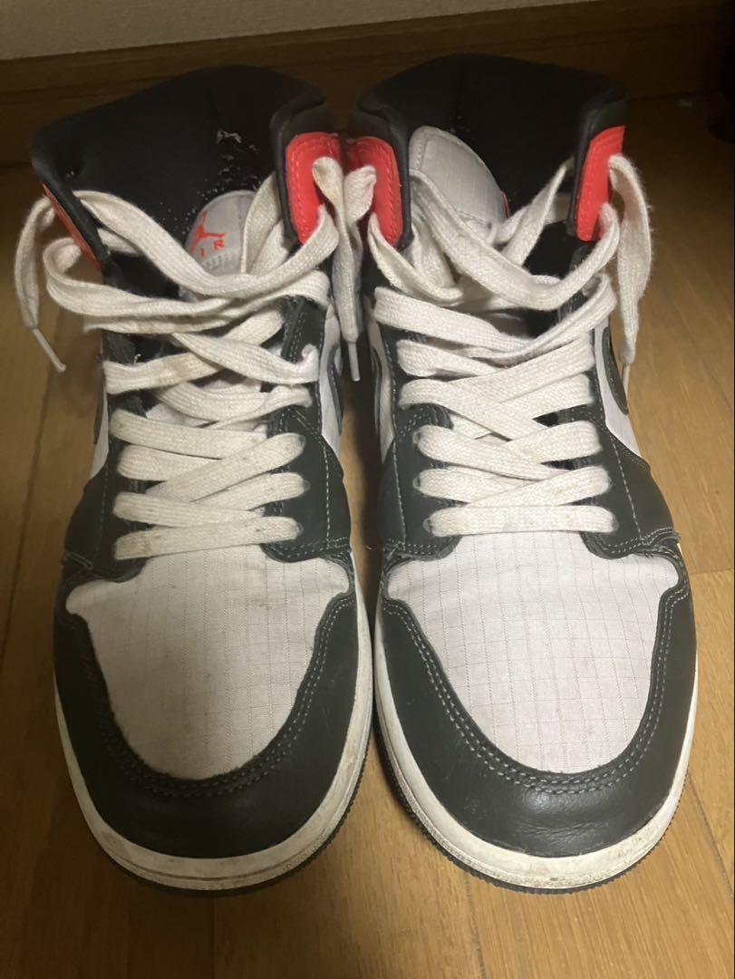 Air Jordan ハイカットスニーカー ホワイト/グレー/レッド