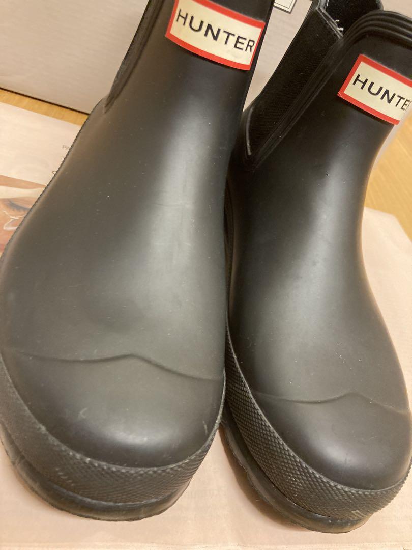 HUNTER ハンター　ショート　レインブーツ　長靴　レインシューズ　ブラック