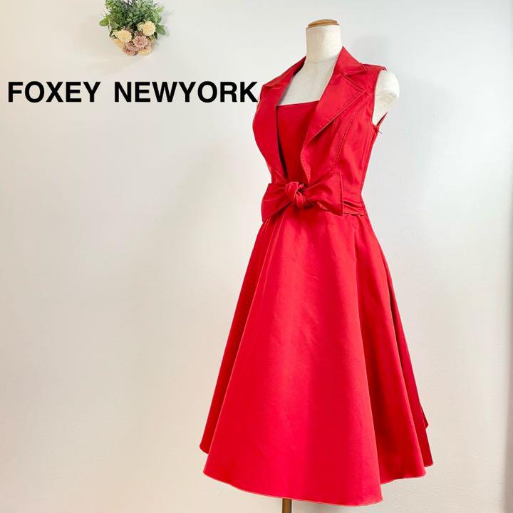 39 割引m 冬バーゲン Foxey Newyork ノースリーブ ワンピース 40 ひざ丈ワンピース ワンピース M Mediatoday Com Au