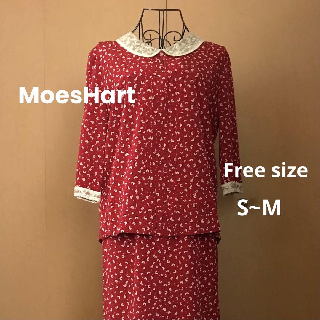 ペイトンプレイスMoesHart セットアップ　ワンピース　花柄　レース　七分袖
