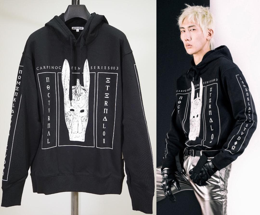 NOMENKLATURA STUDIO 19SSオーバーサイズスエットパーカーS