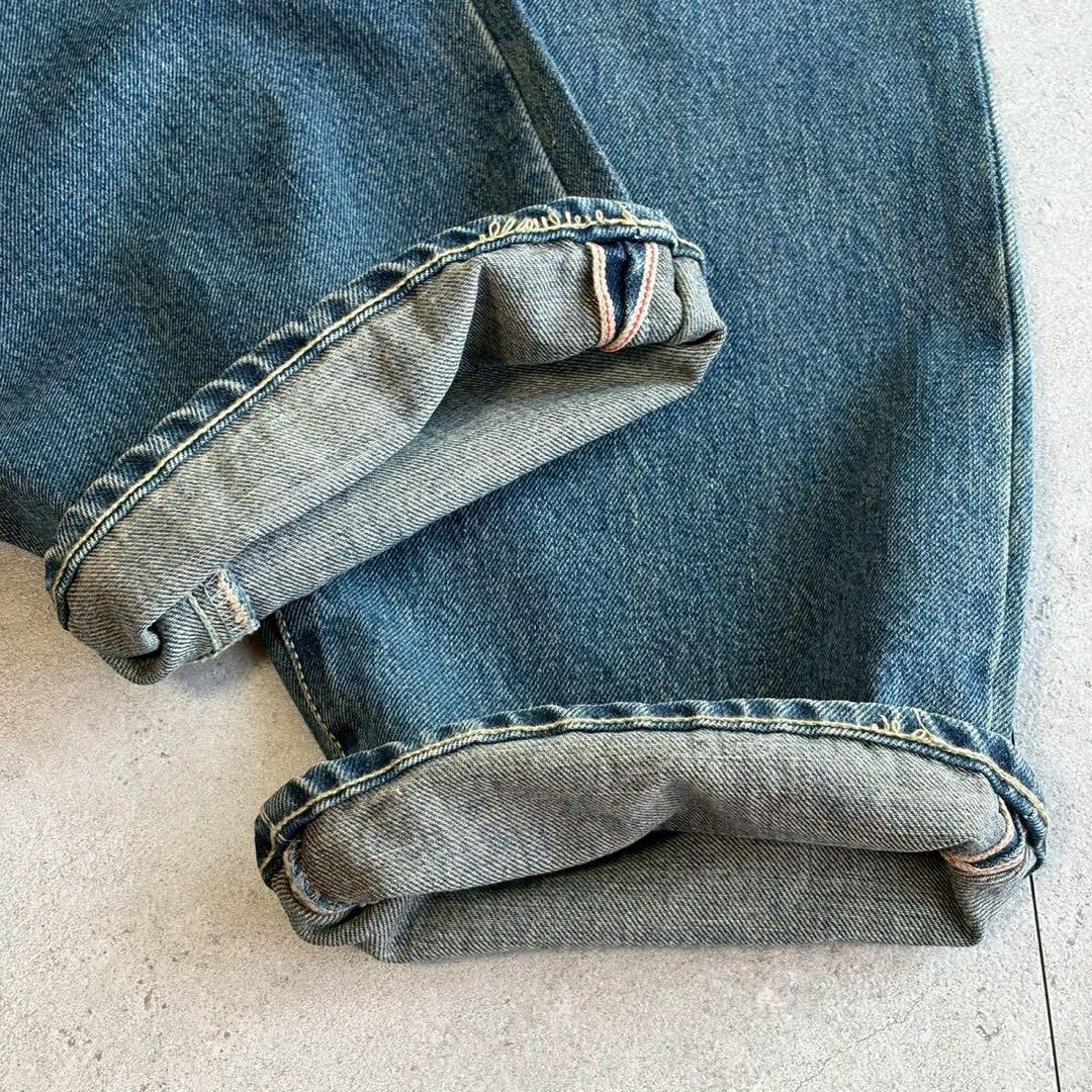 初期 大阪製 EVISU セルビッチ デニム シンチバック 58821 33 初期 大阪製 EVISU セルビッチ デニム シンチバック 58821 33