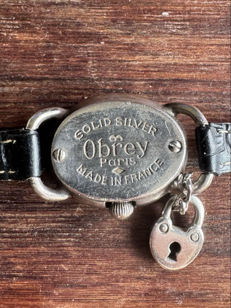 【ジャンク品】オブレイ　Obrey オーバル型 腕時計