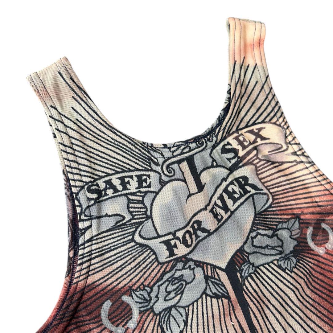 Jean Paul GAULTIER 96SS SAFE SEX タンクトップ Jean Paul GAULTIER - Jean Paul GAULTIER 96SS SAFE SEX タンク