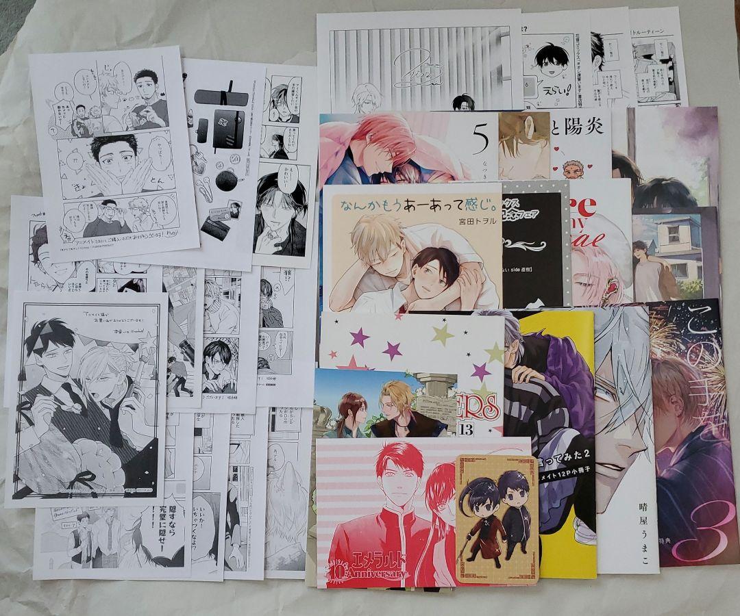 商業bl アニメイト　コミコミスタジオ　特典　リーフレット　漫画　bl コミック BLコミック 特典4Pリーフレット付き2冊セット】 - メルカリ
