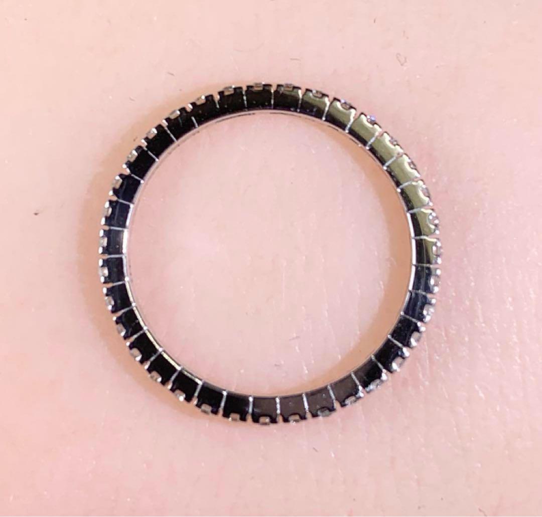 ブルガリ　スモールリング　フルエタニティリング　750 WG ダイヤモンドリング